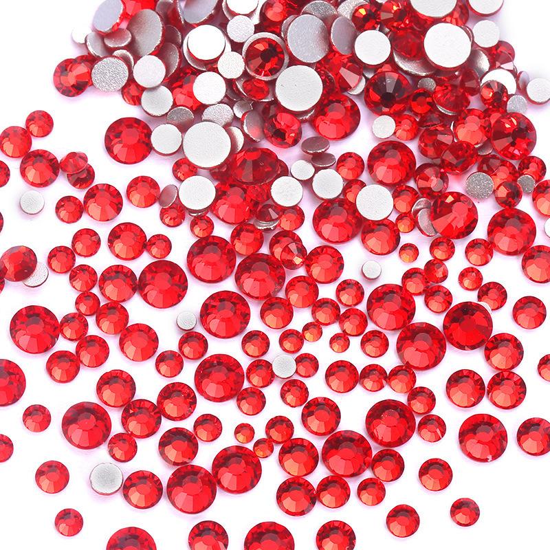 Nail Art Größe Gemischt Flacher Boden Diamant Ss6-Ss20 Mehrgrößen Strass Schmuck 1440 Stück