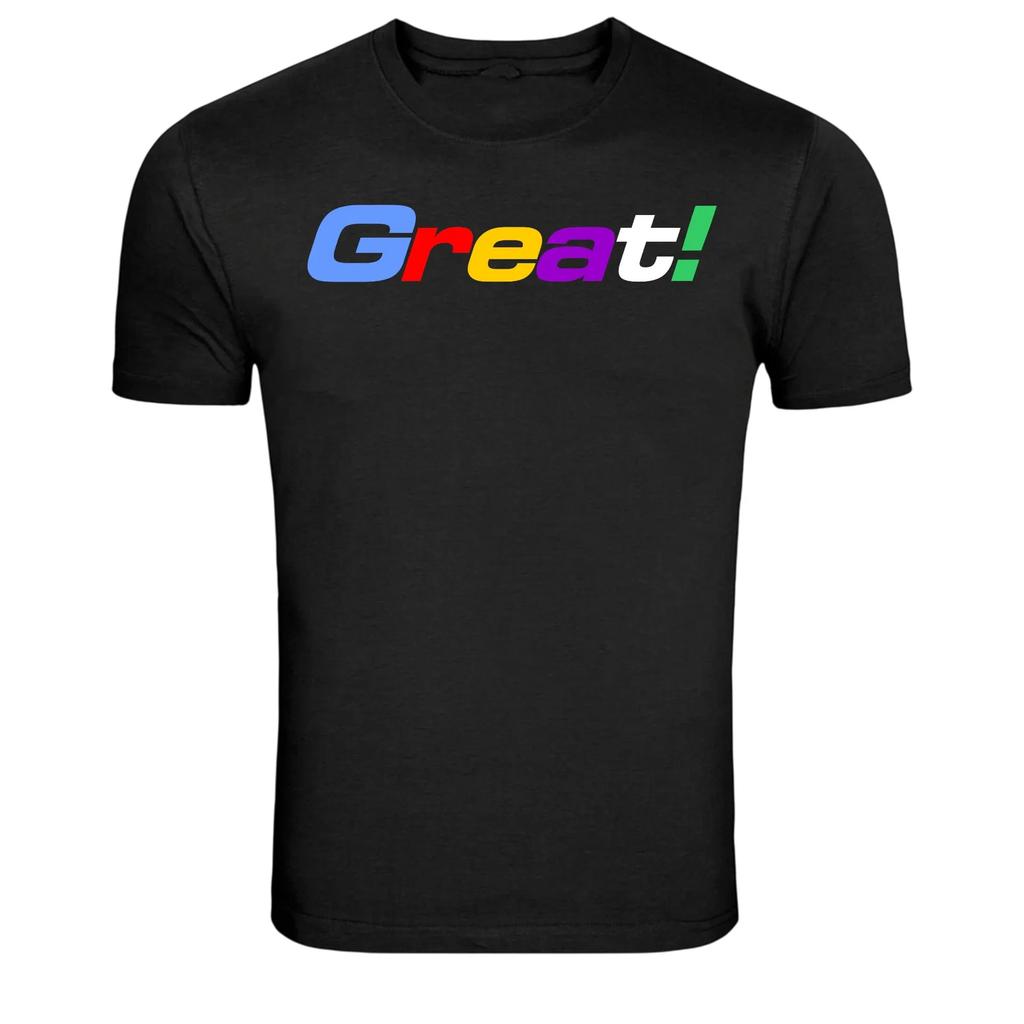 Great Colorful Retro Typography Graphic Tee Style