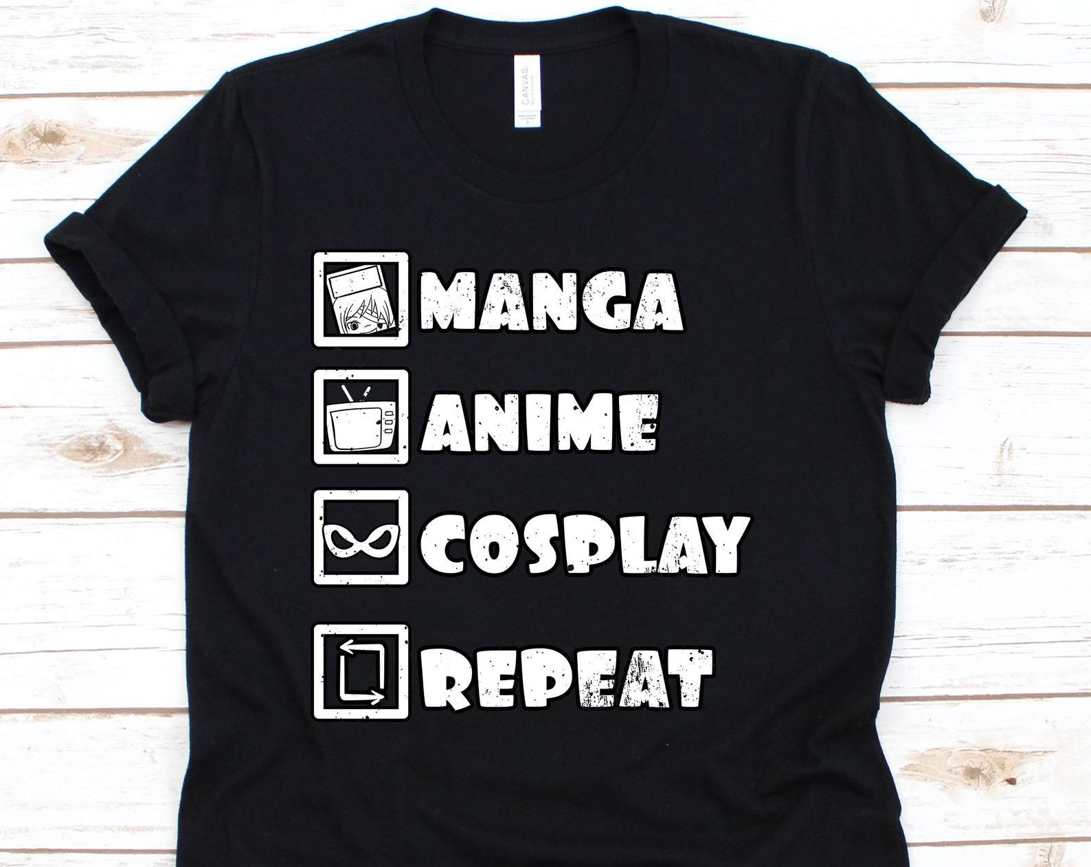 Manga Anime T Shirt, Cosplayer, Manga Lovers, Anime Fans, Anime Lovers, Cosplay Shirt, Cosplay Gift, Manga Readers 2XL