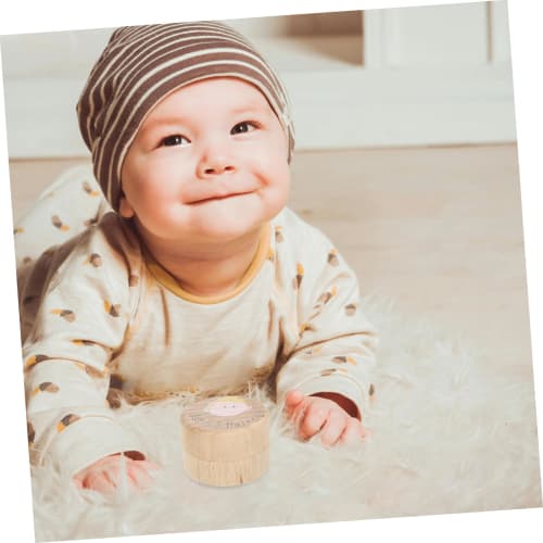 Totority Wooden First Haircut Keepsake Box, a Storage Case for Baby Hair, Perfect for Preserving Memories, Convenient Storage and Long-Term Protection