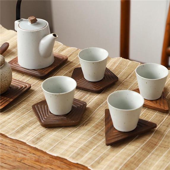Solid Wood Drink Coaster Tea Coffee Cup Mat Pads Table Decor Tableware Placemats Solid Wood Drink Coaster Tea Coffee Cup Mat Pads Table Decor Tableware Placemats