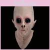 Creepy Latex Ufo Alien Head Full Mask For Halloween Costume Party Fun And Excitement