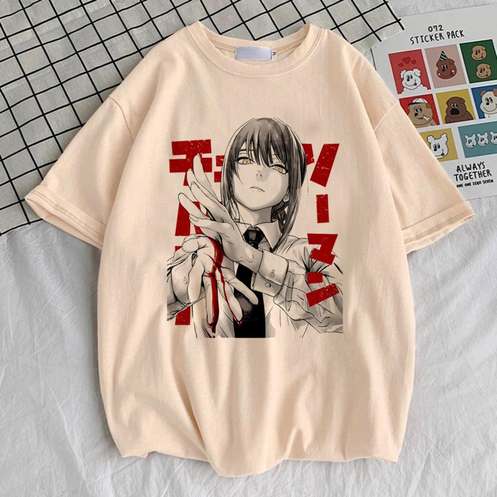 Chainsaw Unisex Top Tees Girl Digital Kawaii Comfortable 80s T Shirt Graphic Hip Hop Retro Colorful
