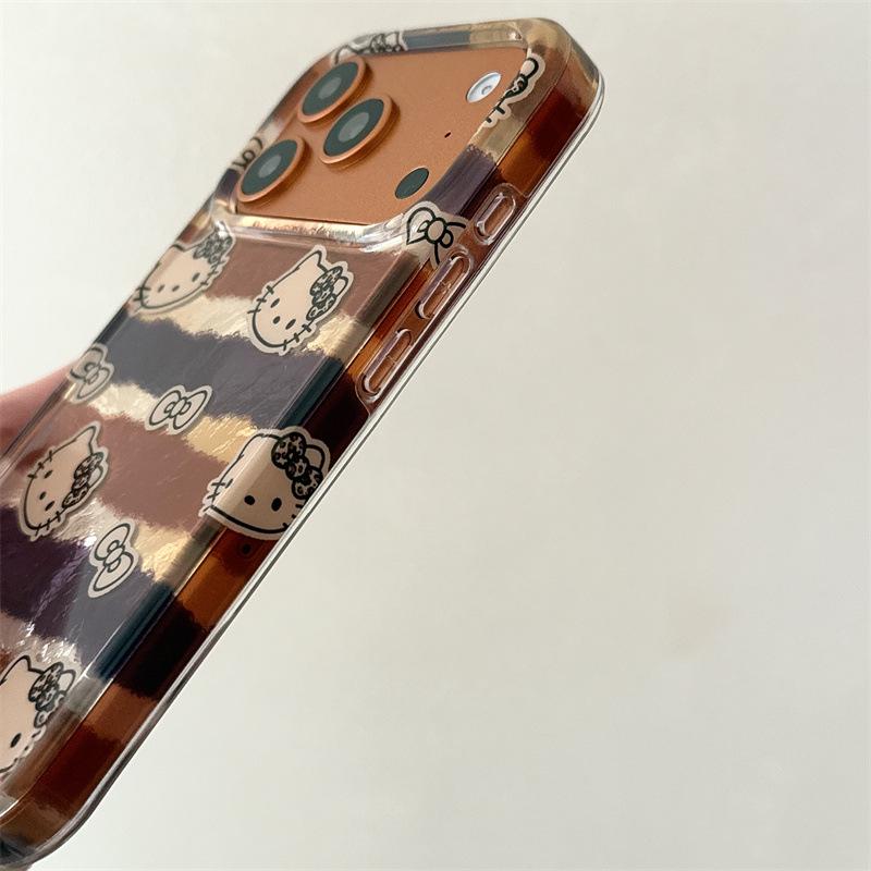 My Melody & Hello Kitty Striped Case for iPhone 16 Pro Max/15/14