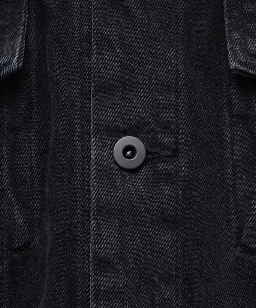 Musinsa Standard Oversized Denim Trucker Jacket [Washed Black]