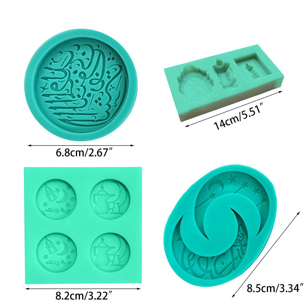 Ramadan Style Cake Moulds Fondant Moulds Chocolate Molds Silicone Material Baking Moulds Baking Accessories for Children