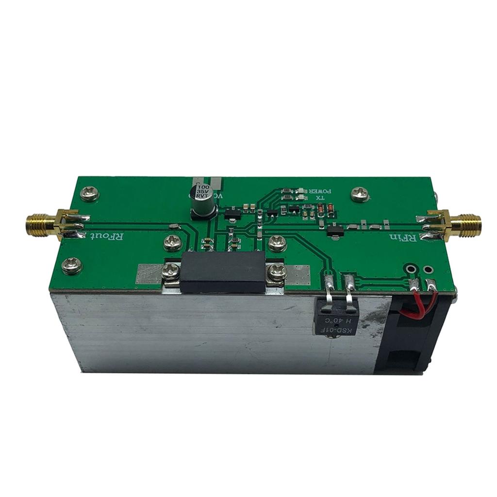 AA58 NEW Upgrade 13W RF Power Amplifier 433MHz (335-480MHz) Radio Frequency Power Amplifier with Heatsink