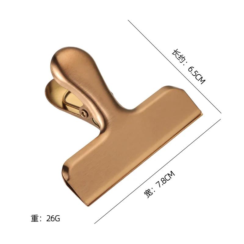 Креативный нержавеющая сталь цветной пищевой пыленепроницаемый уплотнительный зажим кухонный мешок для хранения закусок документ сохранение для домашнего офиса 729₽