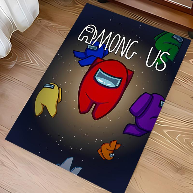 Among Us Print Area Rug-Soft,Washable Non-Slip Indoor Mat Office Chairs,Living Room,Home Office Decorative Rug