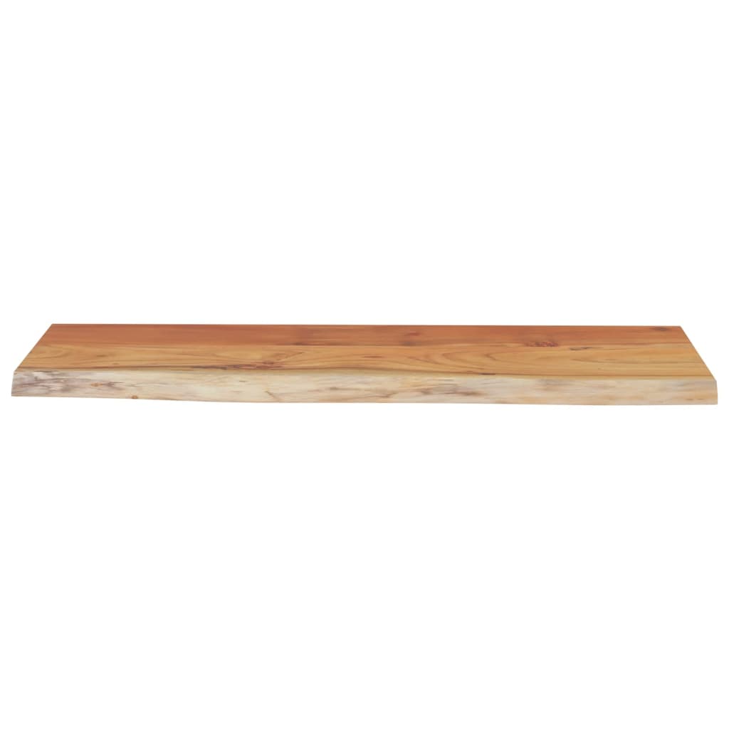 Wandregal 50 x 20 x 3,8 cm Rechteckig Massives Akazienholz mit natürlicher Kante