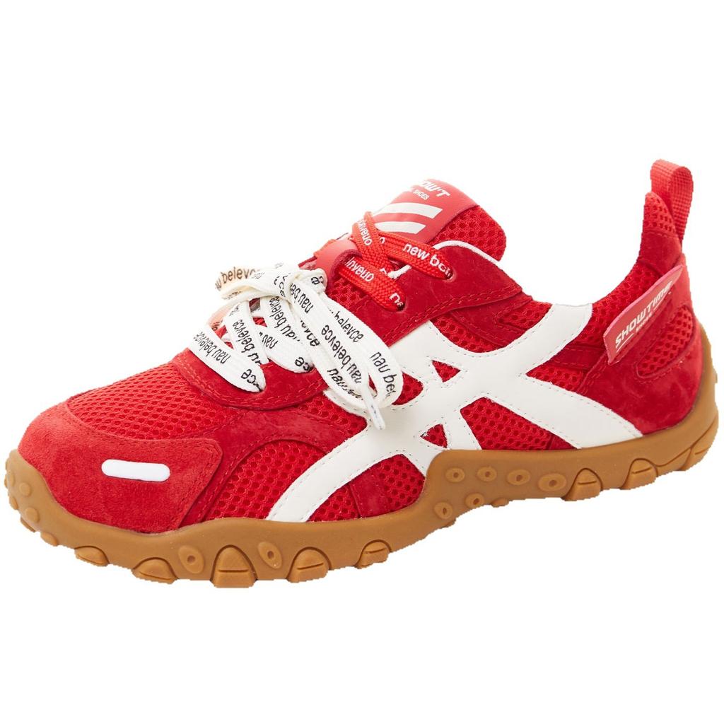 Inner Height Increase. Leather German Training Shoes Women's Autumn New Shoes Women's Platform Sports and Leisure Forrest Gump Shoes