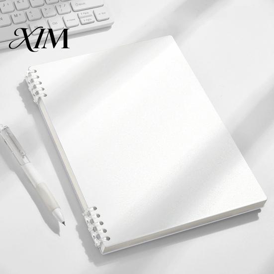 Grid Paper for Drawing A5 Spiral Notebook, Lined /Horizontal Grid/Blank Inner Page, Agenda Notebook Morandi Solid Color Cover Sketchbook Office