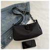 Korean Style Oxford Cloth Shoulder Bag Fashion Casual Square Crossbody Purse Simple Large Capacity Commuter Handbag CLE