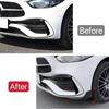Front Bumper Lip Spoiler Splitters Diffuser For Mercedes-Benz C-Class W206  C200 C260 C43