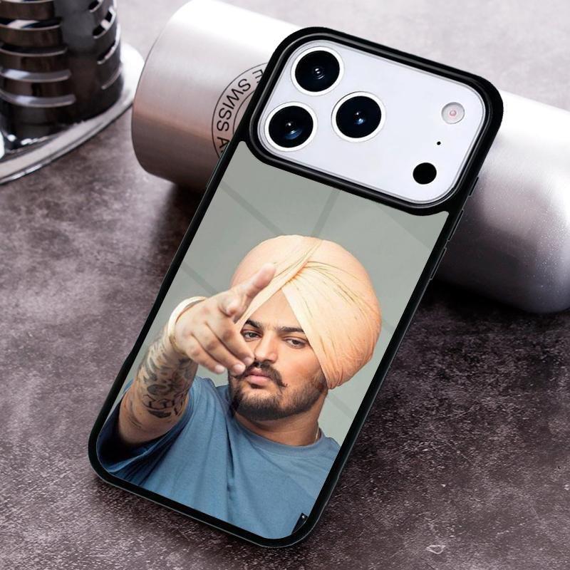 Indischer Rapper Sidhu Moose Wala Handyhülle für iPhone 17 16 15 Pro Max Air 14 13 12 11 Plus Stoßfeste Hülle