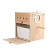 Bird Nest Box with Tray Easy To Clean Wooden Bird Breeding Box for Lovebirds,