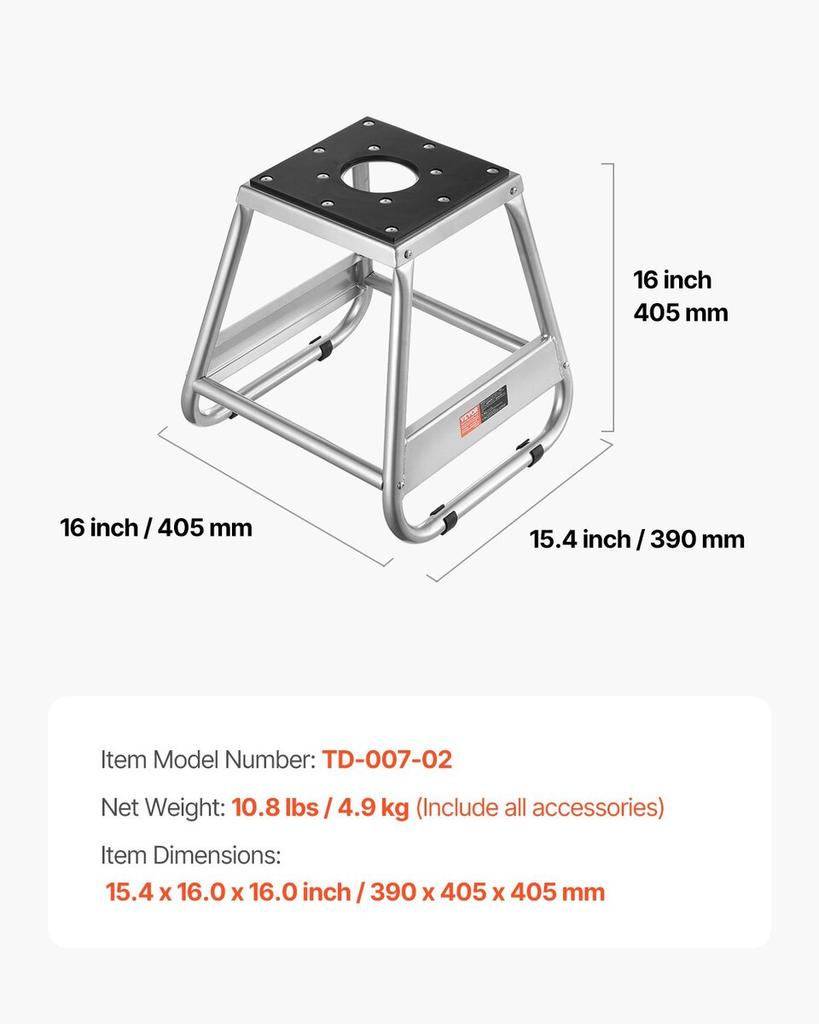 Dirt Bike Stand 1100 lbs Load Capacity Dirtbike Pit Stand for Moto Lifting