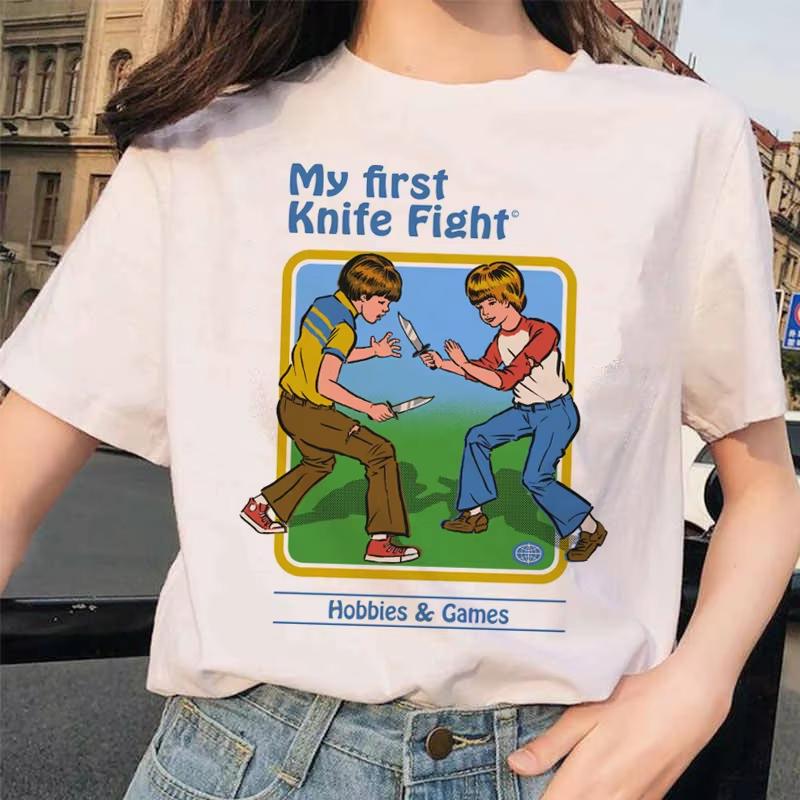Lets Summon Demons Aesthetics T Shirt Unisex Summer Casual Harajuku Cartoon Print Satan Short Sleeve Tops Camiseta Streetwear