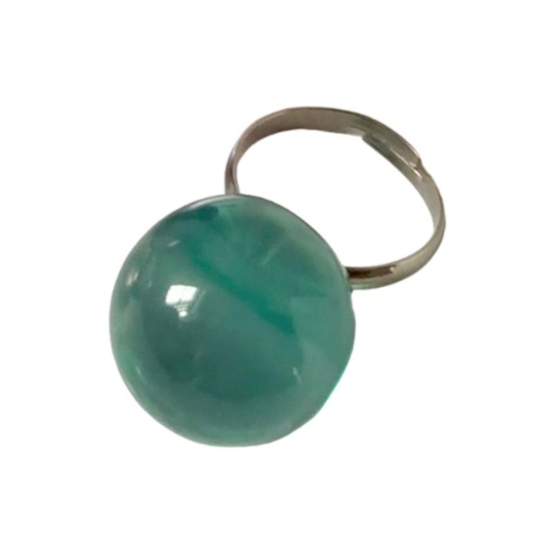 

Playful Multicolor Crystal Bubble Statement Ring Lightweight Designs Finger Accessories Day To Night Jewelry зелений