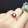 Open Ring Creative Bone Womens Jewelry Imitation Pigeon Blood Ruby Adjustable Statement Ring