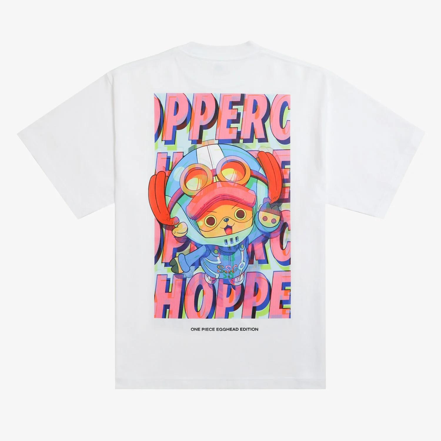 One Piece Egghead Island Chocha ShortSleeve TShirt  Retro Distressed Washed  Anime Souvenir Oversized  for Unisex and Women 2XL