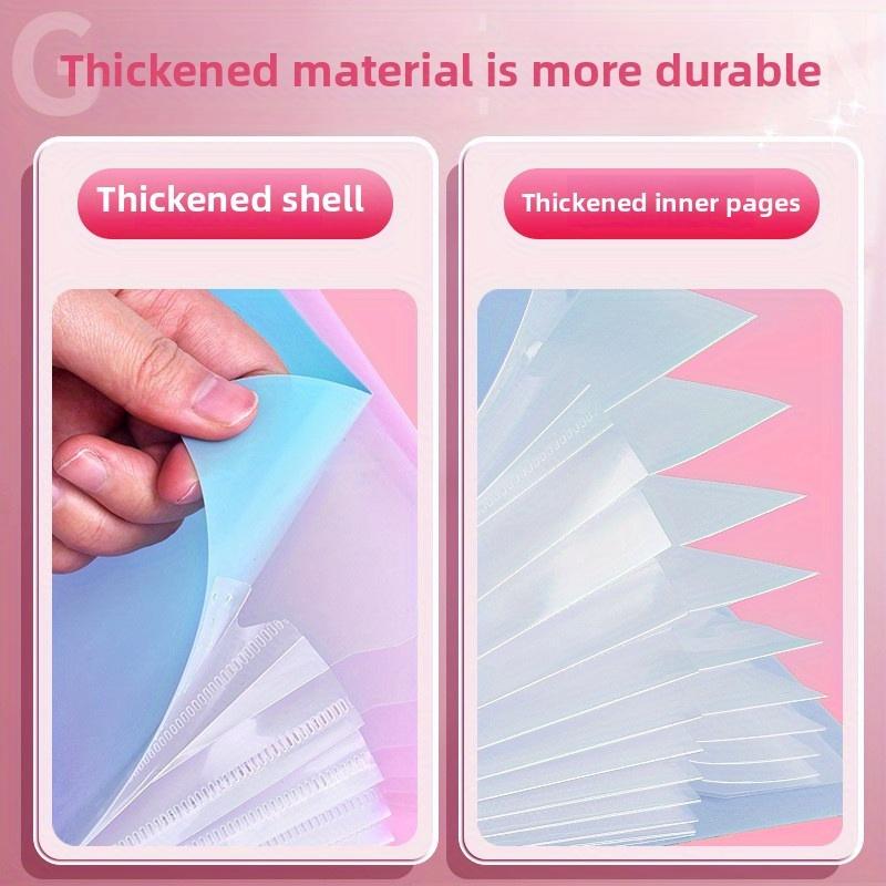 [16-Pocket Accordion Folder] Durable 16-Pocket A4 Expanding Accordion Folder | Multi-Layer Document Organizer with Colorful Index Dividers