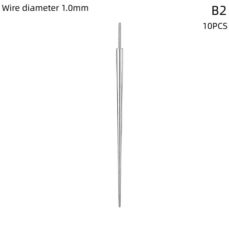 10Pcs Stainless Steel Piercing Jewelry Guide Needle Internal Thread Insertion Needle Auxiliary Body Piercing Tool Jewelry Tool