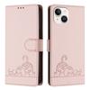 Crossbody Cartoon Cat Leather Case for iPhone 16 Pro Max 15 14 11 12 13 Plus SE 2025 XR XS Wallet RFID Book RFID Bag Flip Cover