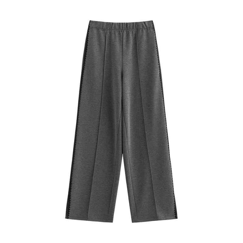 Chuyu Women's Air Layer Wide Leg Slit Casual Pants