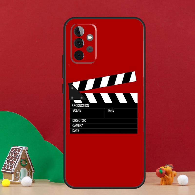 Film Movie Maker Clapperboard Take Case For Samsung Galaxy A56 A33 A13 A36 A23 A52 A32 A12 A54 A34 A14 A16 A53 A15 A35 A55 A17
