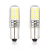1ks BA9S/T4W LED silikagelová žárovka LED čipy pro automobilový klínový značkovač automobilové světlo bílé 12V