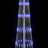 LED Christmas Tree with 290 LEDs and Stand Blue 250 cm Metal