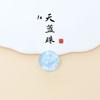 Harzscheibenknopf Knopf Cheongsam Transparent Blume Kleiner Knopf Tang-Anzug Hanfu Hemdknopf Runde Perle Retro Dekoration