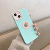 Luxusní měkké silikonové pouzdro na telefon s logem pro iPhone 14 13 12 11 Pro Max X XR XS Max 7 8 Plus SE 2 Kontrastní kryt Candy Color