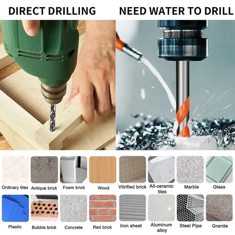 Masonry Concrete Tungsten Carbide Drill Bits Ultimate For Glass Ceramic Tile Brick Metal Wood Mason Hard Alloy Hole Opener Punch
