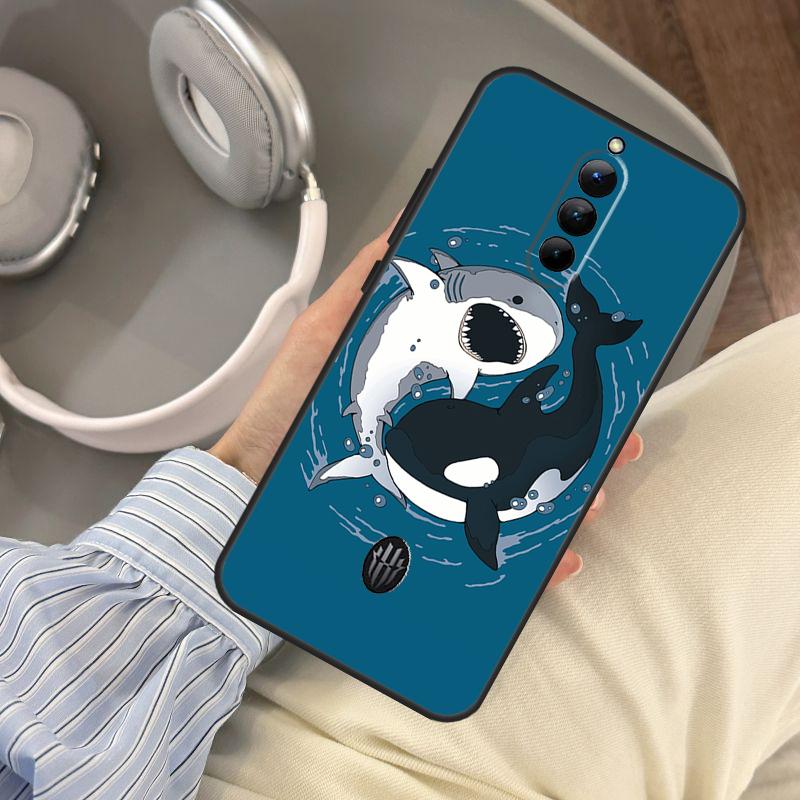 Shark and Killer Whale Case For ZTE Nubia Red Magic 10 8 8S 9 9S 10S 11 Pro Plus 6S 7S 6 7 Pro 5G 6R 10 Air Cover