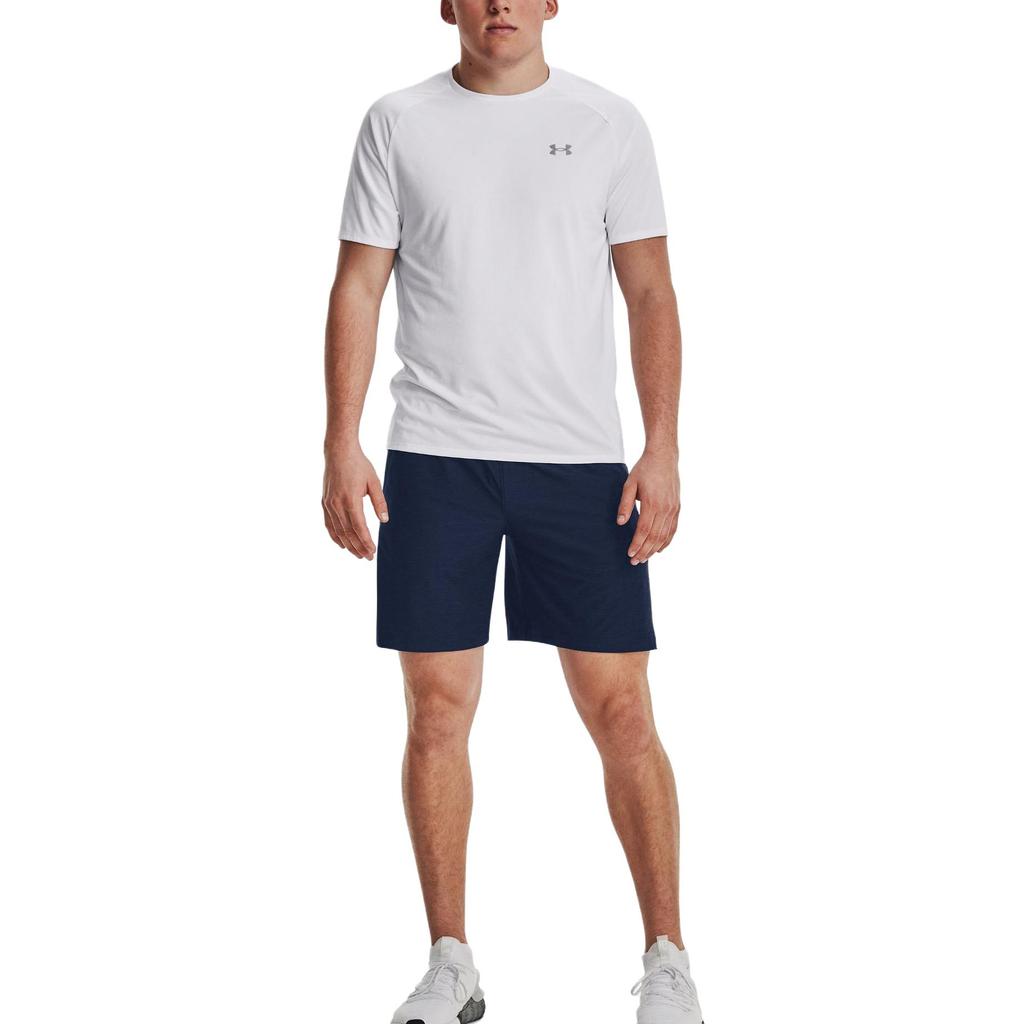 Under Armour Solid Color Straight Leg Casual Shorts Men Shorts Navy-Blue 1376955-408