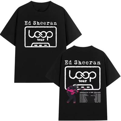 Ed Sheeran Loop Tour Australia and New Zealand 2026 Tour Merch T Shirt Men Women Fashion Tshirt Cotton Cozy Top Fans Gifts