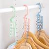 Plastic 5 Circle Multilayer Windproof Clothes Hanger Organizer Fixed Holder Storage Racks Buckle Hanger Anti-Slip Home