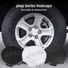Für Jeep Für Jeep Renegade Compass Grand Cherokee Wrangler jk Gladiator 4 Stück ABS Galvanisiert Auto Radnabenabdeckung A