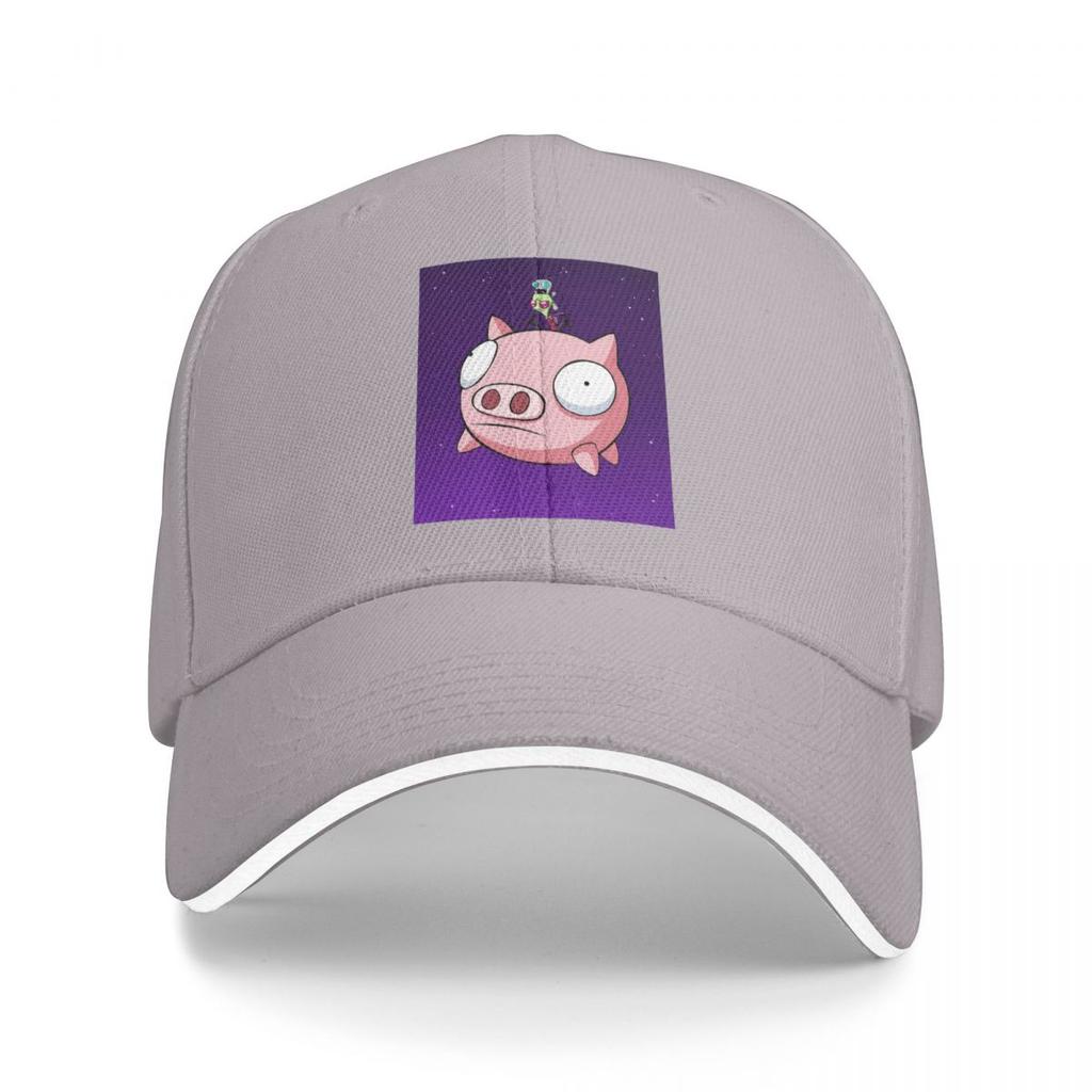 Invader Zim Pig Cute Cartoon Print Baseball Caps Snapback Baseball Hats Breathable Casual Casquette Outdoor for Men And Women