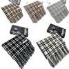Korean Style Imitation Cashmere Plaid Scarf: Women's Vintage Warm Tassel Shawl, Thick and High-End