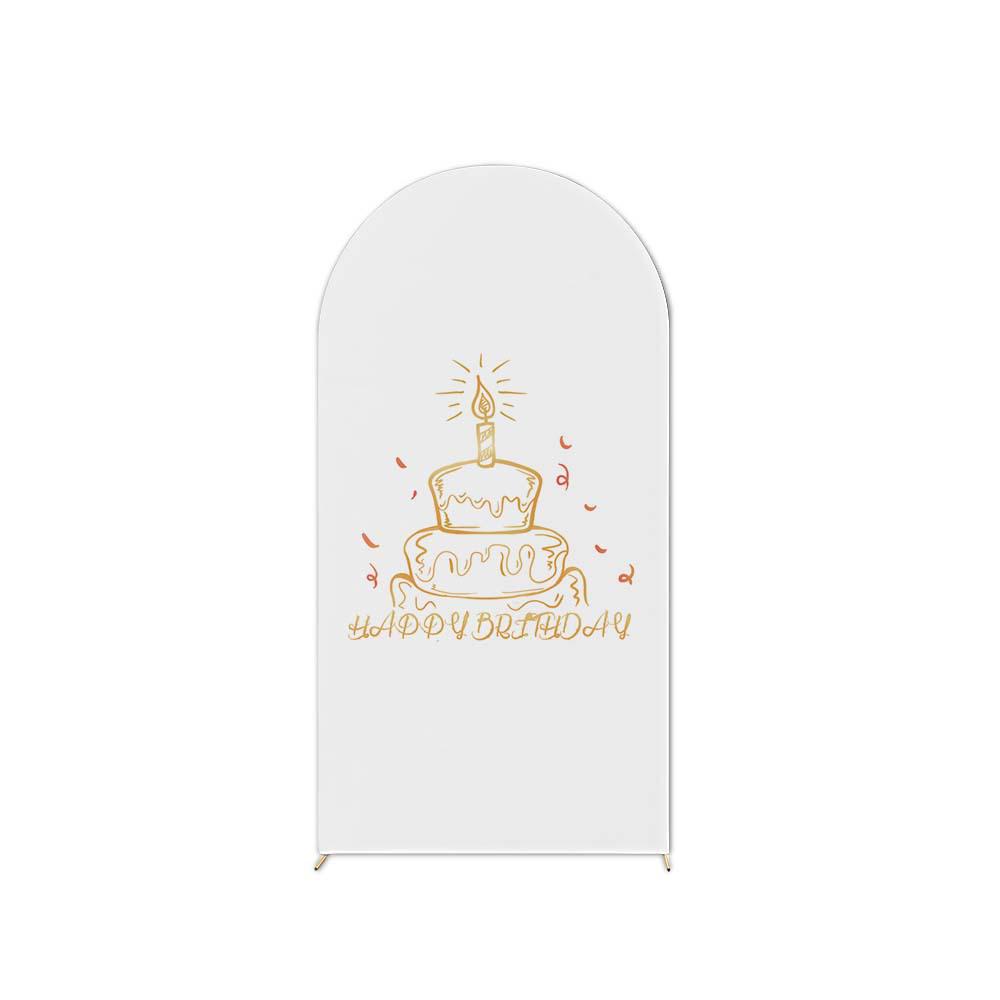 Birthday Party U-Shaped Elastic Arch Cover for Decorative Photography Scenes
