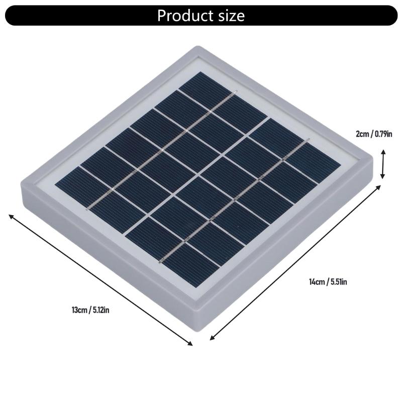 Pack Of 2 Easy Carry 5W Solar Module USB Charges Small Monocrystalline Silicon Charges for Outdoor Camping Hiking