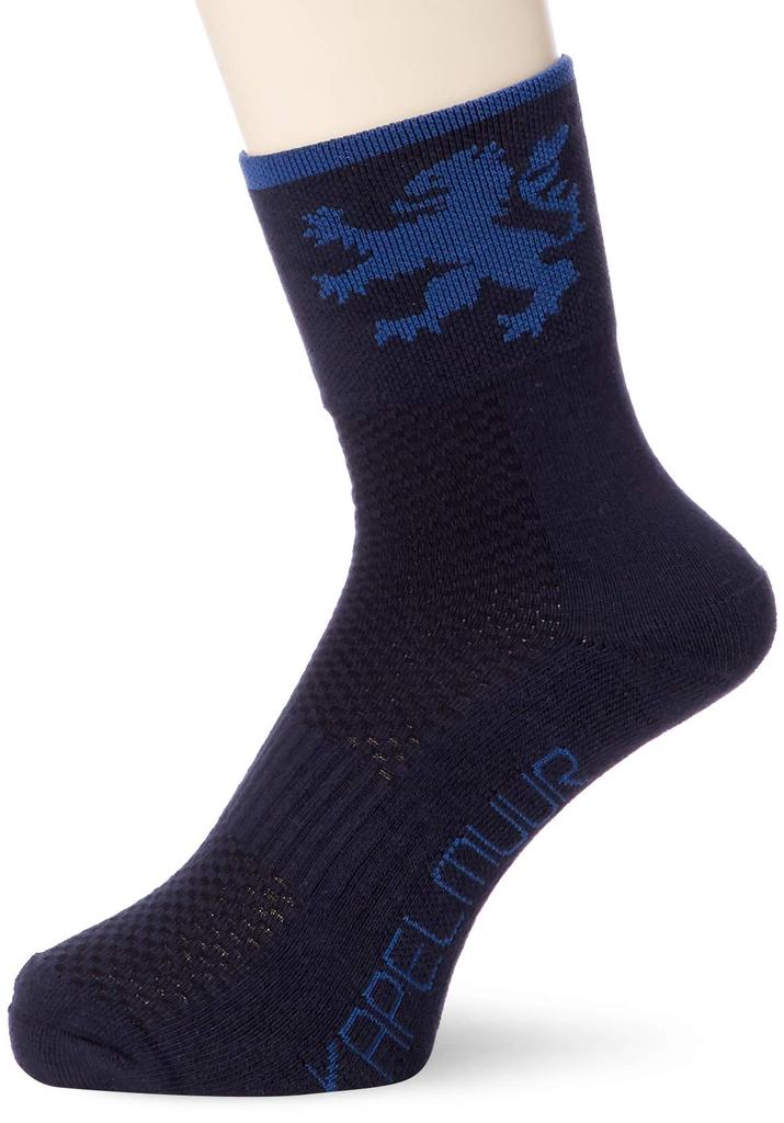 Kapelmuur Cycling Socks Dark Size Made with Yarn (Autumn/Winter) - Navy, S, Far-Infrared