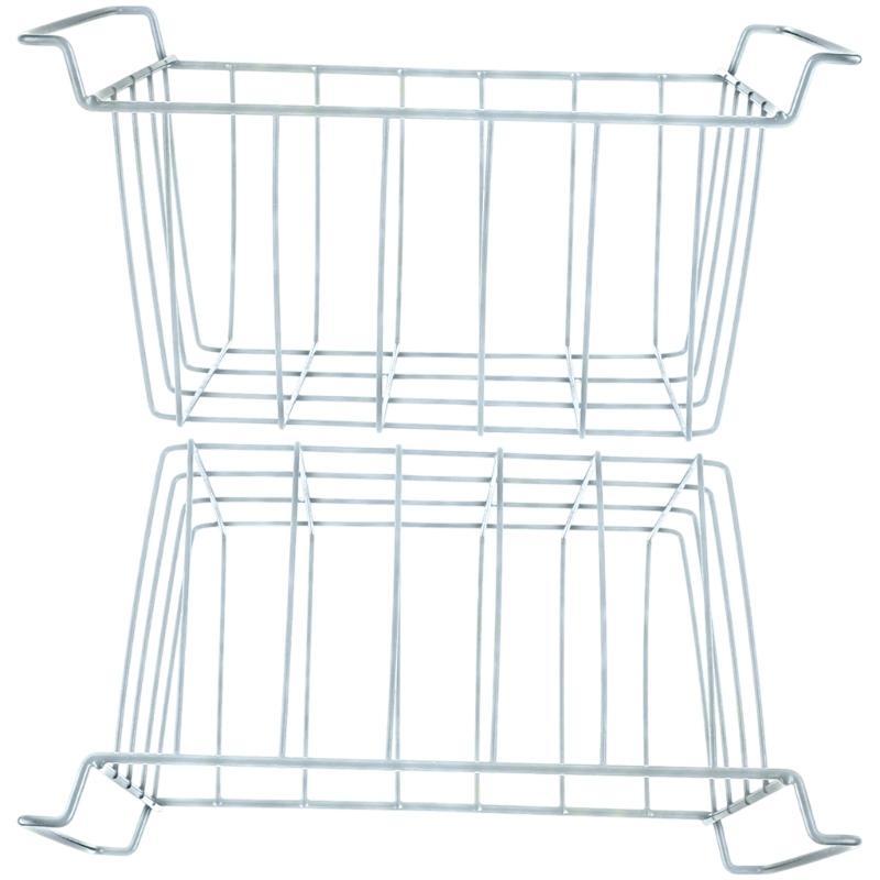 Metal Grids Refrigerator Baskets Corrosion Resistant Kitchen Organization Tool