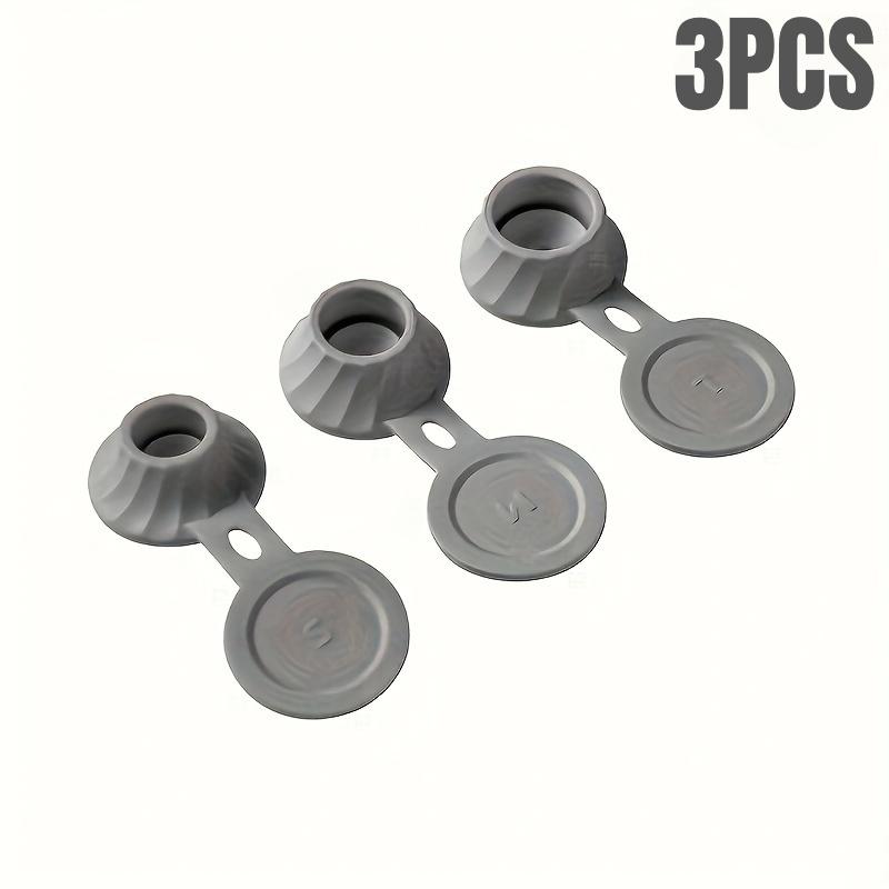 3/6Pcs Inverted Bottle Cap Bottle Emptying Caps Kit Inverted Caps Flipping Bottle Set 3 Sizes Adapters for Kitchen Bathroom