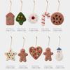Christmas Gingerbread Man Hangable Ornament 10X Different Felt Gingerbread Christmas Decor Gingerbread Christmas Decor