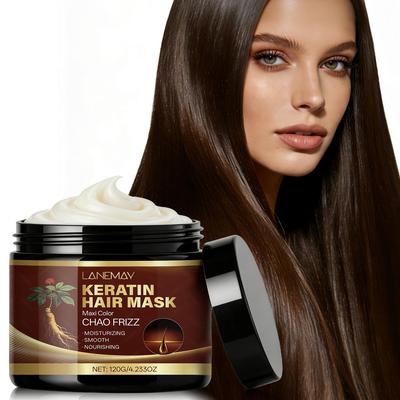 Keratin Hair Mask-Deep Moisturizing, Smooth And Nourishing-Conditioning For Dry Hair-Suitable For All Hair Types, 120g