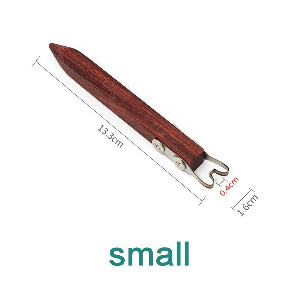 

Pottery tools. Wooden handle clay trimming tool ceramic modeling ring foot scraper flower pot plate trimming tool S 4mm